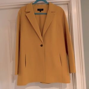 Talbots gold double-faced wool blend blazer